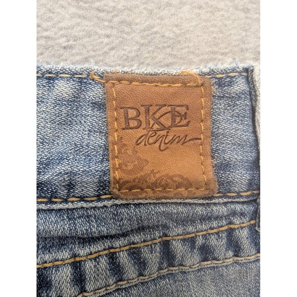 BKE Culture Jeans Womens 30x33.5 Distressed Bootcut Contrast Stitching Pockets - Picture 15 of 16